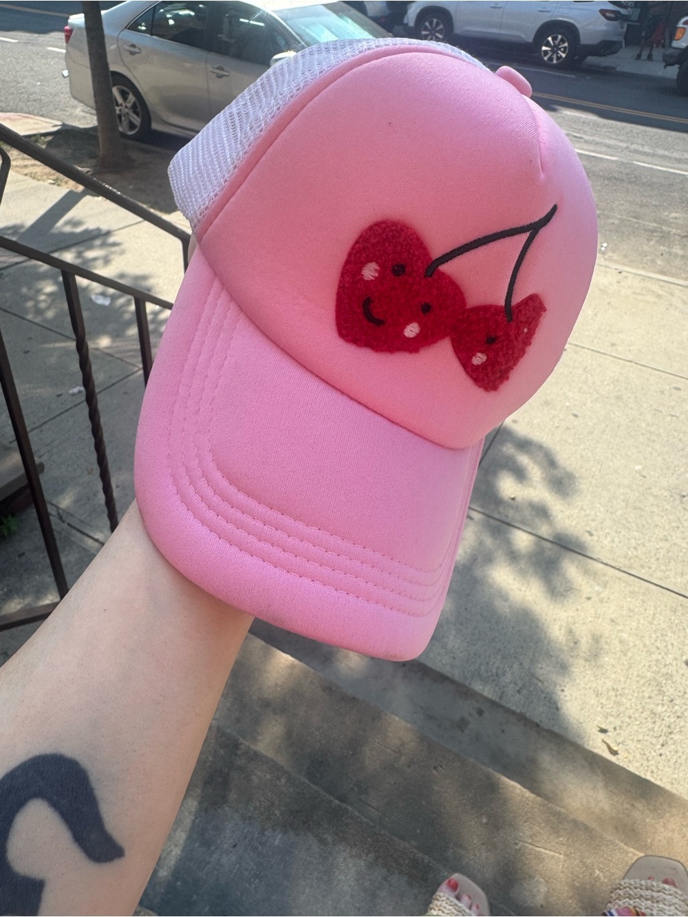 Pink Cherry Trucker Hat